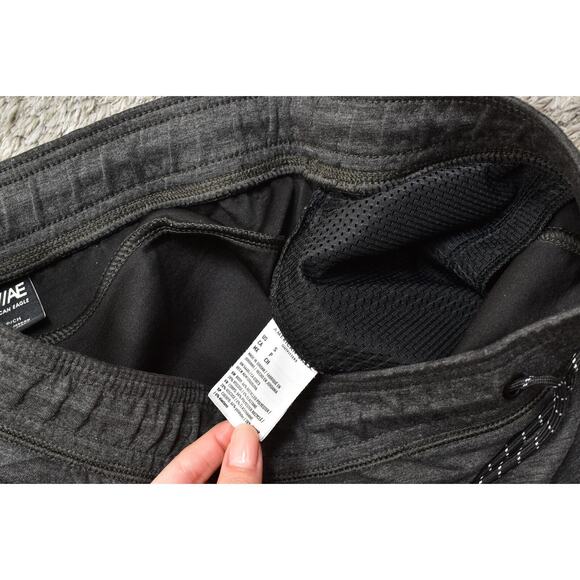 American Eagle Women's Small Gray Polyester Sweatpants Skinny Solid Drawstring - Picture 4 of 7